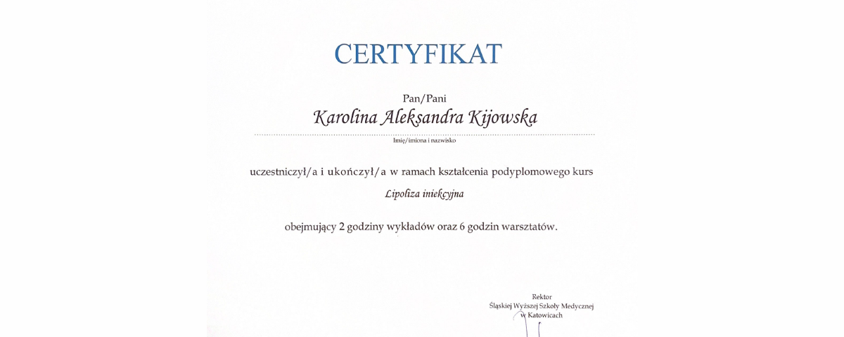 karolina-kijowska_certyfikat_lipoliza-iniekcyjna