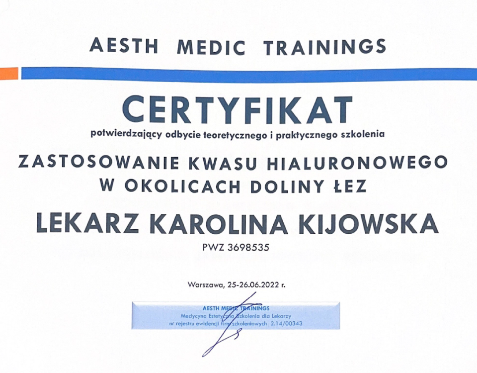 karolina-kijowska_certyfikat_zastosowanie-kwasu-hialuronowego